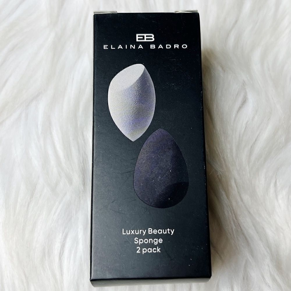 Elaina Badro Luxury Beauty sponges Black & Grey Set of 2